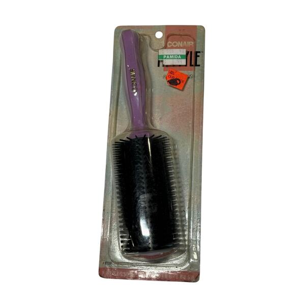Conair Hi-Style Full Round Brush Purple Hairstyling Tool Vintage New Old Stock - Picture 1 of 5